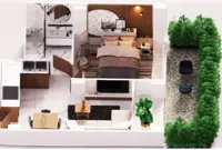 A4  pool level street building A + 10 m2 private garden